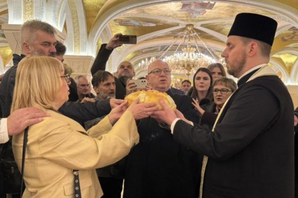 Prof. dr Vesna Dimitrijević Srećković na obeležavanju Savindana u Hramu Svetog Save.